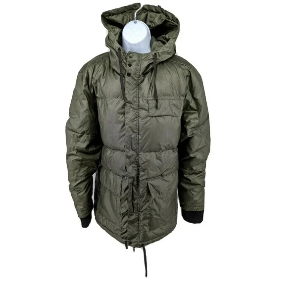 Osklen Men's Size P Small Jacket Coat Hooded Green SuperLightPuffer Oversized - Picture 3 of 13